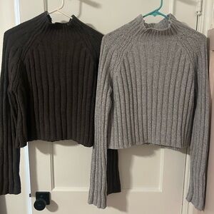 Set of 2 American Eagle Mockneck Sweaters (Medium)
